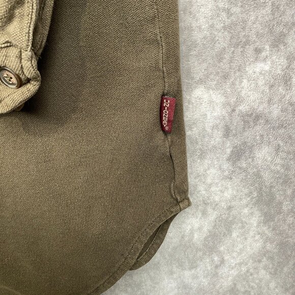 Vintage Union Bay Button Front Shirt Mens Large Brown Heavyweight Cotton Pockets - Picture 8 of 13